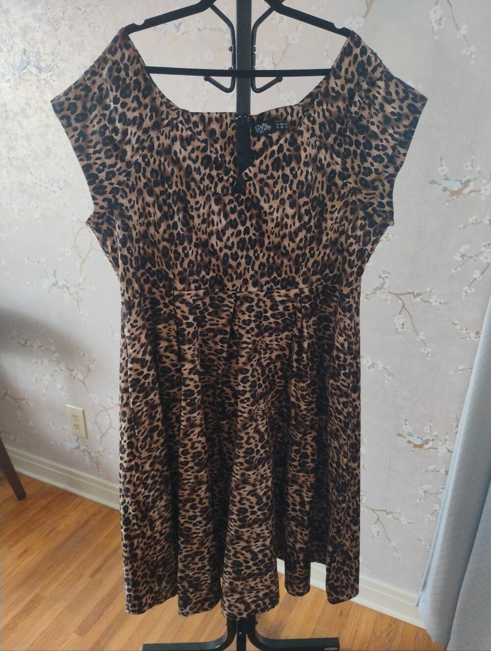 Dolly And Dotty "Lily" Leopard Print Vintage Dress